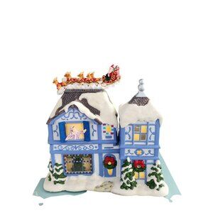 PartyLite "The Night Before Christmas" Musical Tealight House, model P8651 NEW